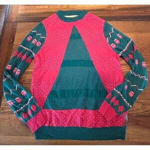 Tipsy Elves Ugly Christmas Sweater Beer Pong Size Large